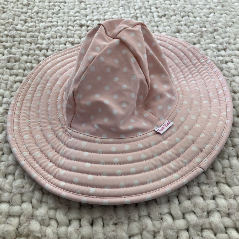 Ruffle Butts Baby's Wide‎ Brim UPF 50+ Sun Hat Size 0-12M Water Resistant